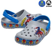 크록스 키즈 유아 남아 여아 샌들 206374-007 스파이더맨 아동 초등학생 샌달 슬리퍼 여름 신발