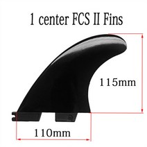 전동서핑보드 전동보드 서프 테일 러더 핀 나일론 플러스 섬유 싱글 센터 테일 핀 bilong fcs future fins electric surfboard fin, 1 센터 핀 fcs ii