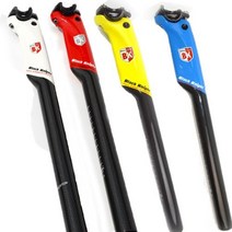 싯포스트 카본 가변 안장봉 블랙 나이트 에어로 섬유 도로 mtb 폴 오프셋 사이클링 x, 05 BLUE 30.8MM