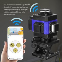 정확한 레이저 레벨기 Multifunctional 16 Lines Green Light Laser Level 4D Self-leveling Machine Lithium Batter, [01] 파란