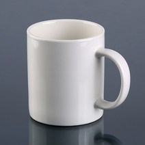 (200개 커스텀제작) 도자기 머그컵제작 360ml (백머그/흑머그), 200개, 화이트