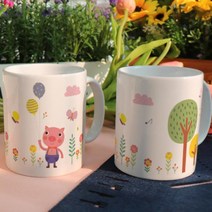 cr234-디자인머그컵2p-돼지와곰의하루