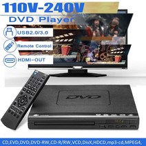 DVD플레이어 에듀플레이어 비디오플레이어 multi region full hd 1080p home dvd 멀티미디어 디지털 tv 디스크 지원 dvd cd mp3 mp4 rw 홈, 기본
