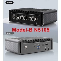 2.5G 소프트 라우터 11th 펜티엄 N6005 N5105 4 인텔 i226 닉스 2 x NVMe DDR4 팬리스 미니 PC 방화벽 VPN 서버, [02] 8GB DDR4 128GB NVMe, [03] UK, [03] ModelB Celeron N5105