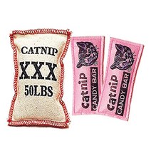 펫모닝 장난감 캣닢 쿠션&캔디바 2종택1