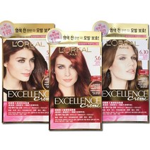 로레알파리 엑셀랑스 크림 염색 중 택3개, 6.66 밝은갈색(적빛)