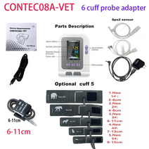 가정용 산소발생기 contec08a 수의사 동물 혈압 감지기는 혈액 기능 프로브 커프 장착할 수 있습니다 79, 6 커프 프로브 어댑터