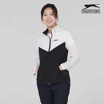 [슬레진저] 여성 후드 탈부착 바람막이점퍼 [화이트]