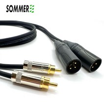 SOMMER좀머 무산소동2채널멀티케이블 뉴트릭XLR 수 - 리안 RCA케이블 1m 이상, 1.5m