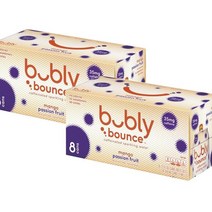 bubly Bounce Caffeinated Mango Passion Fruit Flavored Sparkling Water 버블리 바운스 카페인 망고 패션후르츠 탄산수 355ml
