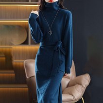 휴드 피콜러 하이넥 포켓 원피스 4color