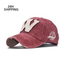 남녀공용 야구모자 볼캡 2022 코튼 자수 글자 W 야구 모자 스냅백 모자 뼈 casquette 모자 남성 맞춤 모자용 디스트레스 착용 모자