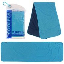 하람커머스 건식 아이스 쿨타올(대) 100cm x 30cm 지퍼백 보관용 케이스[고리형], 1개, 건식 아이스쿨타올(대) 지퍼백 보관용 케이스[고리형]