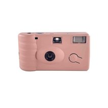 일회용 필름 카메라 카마라 35mm 빈티지 레트로 컬러 사진 18exp 플래시 35mm, 레드  핑크