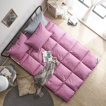 까사띠아모 마이크로화이바 다운필 토퍼, 핑크