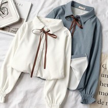 바이스타 심플 디자인 여성 베이직 셔츠