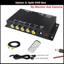 블랙박스 차량용 트럭 미니 외장형 가성비 OOWLIVEE 어라운드 뷰 비디오 360 레코더 자동차 DVR 4 채널 블, 03 Option 3_01 64G