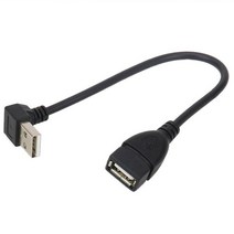 암컷 블랙 투 수컷 USB 2.0 케이블 90 20cm, 01 Black