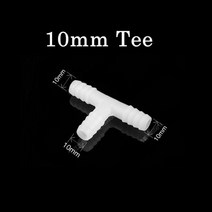 공기 펌프 호스 폭기 튜브 5m 16x10mm 산소 수족관 물고기 호수 연못 증가, Tee Connector(5pcs)