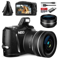 NBD 디지털 카메라 Vlogging 촬영 카메라 4K30FPS 비디오 비디오 캠코더 초고화질 48MP 컴팩트 카메라 32GB SD 카드 16배 디지털 줌 3.0 인치 스크린