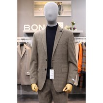 BON 베이지 하운드 체크 셋업 캐주얼 정장 BN0FEA200 TA300 BR