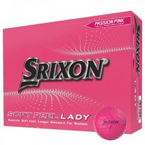 스릭슨 소프트필 레이디 8 골프공, Pink, 1- 4, 12-Ball Pack, 분홍색
