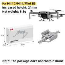 DJI 미니 2/미니 3 프로/매빅 미니/미니 se용 랜딩 기어 높이 확장 다리 보호대 퀵 릴리스 피트 드론 액세서리, [03] Lightweight