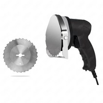 식품교반충진기 KS100E Rotisserie 상업용 전기 터키 도너 케밥 커터 나이프 Shawarma Gyros Slicer Machin, 01 Black-Serrated Blade_04 AU