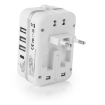 에이포트 해외여행용 타입C 멀티 플러그 3.5A 충전기 APP434 화이트, 2개