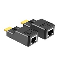 교체용 이더넷 RJ45 네트워크 - HDMI 익스텐더 리피터 앰프 USB 60M 1080P 호환 PC 호스트 노트북 연결 TX 송신기 외부 HDMI 모니터 TV 프로젝터 RX 수