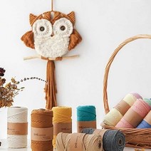기타 바보사랑[익스트리모]Modern MACRAME 순면 콘사실 4mm 16color CH1635696, 옐로우