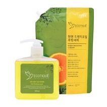 에코띠끄 친환경 과일 채소용 주방세제 세트 용기 500ml+리필 1000ml