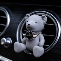 1+1 행사 센트로제 테디베어 가죽 곰 차량용 석고 방향제 디퓨저 명품 고급 오일 리필 석고방향제, 02.잉글리쉬 페어 프리지아, 블루