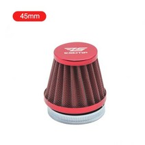 SCL MOTOS 범용 35mm 38mm 42mm 45mm 58mm 버섯 머리 오토바이 카뷰레터 에어 필터 클리너 흡입 파이프 스쿠터 개조 헤드, CHINA_Red 45mm
