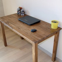 다인가구 삼나무 원목책상(도장월넛) 컴퓨터책상 테이블 통다리 800 1000 1200 1400 1600 1800, 원목책상도장월넛 1600