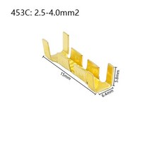 453 U 형 터미널 탭 콜드 인서트 와이어 커넥터 electricos small teeth terminal 0.3-4.0mm ², 02 453C_01 50PCS, 340mm