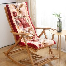 벤치의자방석 털융 눕는의자매트 겨울 두꺼운 비치체어 깔개긴 의자등나무 흔들의자 접이식의자 의자통 용나무 의자시트, C08-봄기운 라셸 기모