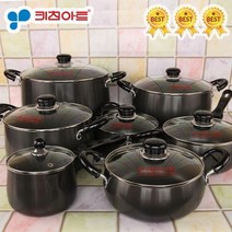 키친아트 까망 경질 냄비 모음/양수/편수/전골/곰솥, 13.키친아트 곰솥냄비 28cm, 13.키친아트 곰솥냄비 28cm