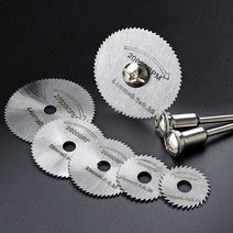 기계 PVC절단 목재톱 미니원형톱날 알루미늄 목공, 원형톱7종셋트 블랙