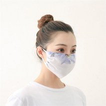 선스크린 쉬폰 마스크 여성 프린팅 얇은 재사용 가능 레이디 페이스 용 세탁 입 여름 방풍, 07 G
