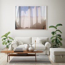 유홍아트 가로형 창문 바다 햇살 풍경 사진 그림 액자 프레임 3호 (8554501), 7.기차여행창문
