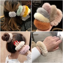 [다이나몰] 밍크퍼 곱창 헤어끈8종세트/두세트 구매시 하나더~팔찌머리끈 크리스마스선물