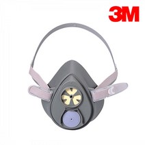 3M 방독마스크 3200 단품 방독마스크 산업용마스크 안전마스크 작업용마스크 공장마스크 일반방독면 호흡보, 상세페이지 참조