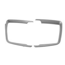 F30 F31 F32 F343용 ABS 헤드라이트 스위치 프레임 트림 조정 스티커 2개, Silver
