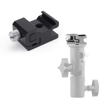LED 스트로보 플래쉬 카메라 조명 콜드슈 스탠드 연결, 1개