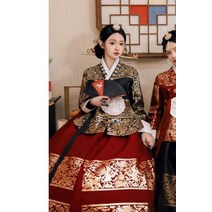당의 한국 무용 의상 혼주 중전 드레스 한복 전통