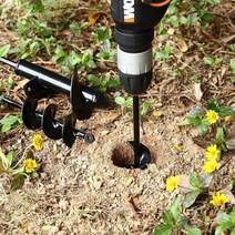 구굴기 미니굴삭기 모종 나무심기 씨앗 땅파는 기계, I30 - 지름 9cm 길이 60cm