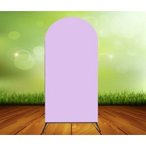 현수막걸이대 배너걸이 받침대 커스텀 아치 커버 배경 핑크 블루 화이트 생일 파티 장식 배너 양면 인쇄 탄성 패브릭, 60.39x787in1x2m - purple
