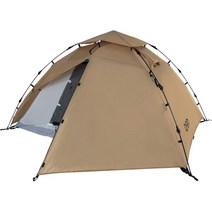 디오디 DOD 도플갱어 원터치 일본 간단한 설치 캠핑용품 투어링 커플용 2인용 S사이즈, 단품, 베이지