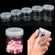 납작 원형케이스 파츠보관함 재료보관함 소품케이스 비즈통 소품통, 7cm - 250ml